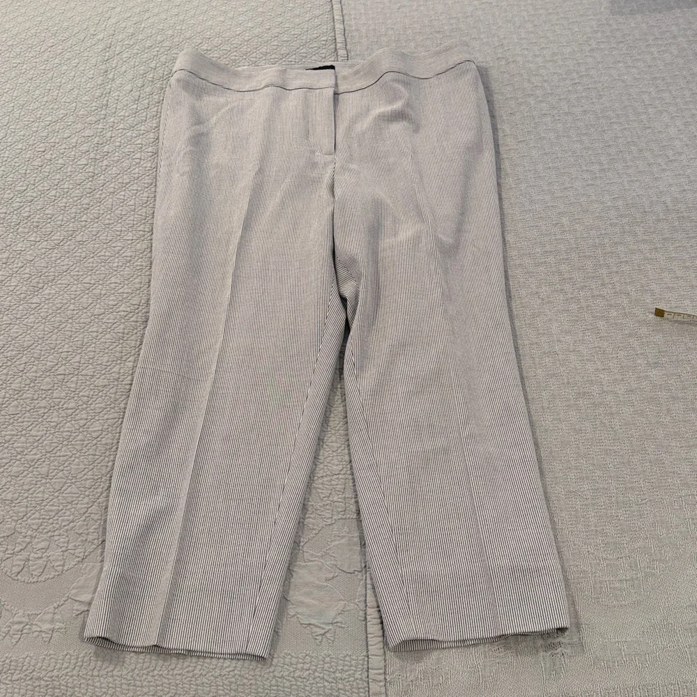 Talbots Blue and White Seersucker Striped Jacket and Pants - Picture 9 of 13